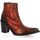 Chaussures Femme Boots Emanuele Crasto Boots cuir python Rouge