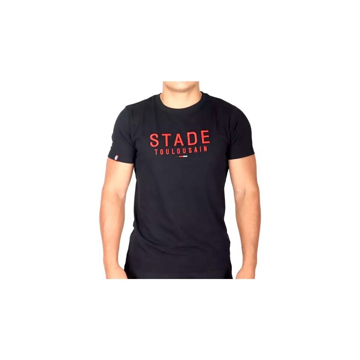 Vêtements T-shirts & Polos Stade Toulousain T-SHIRT NOIR MEGEVE - STADE TO Noir