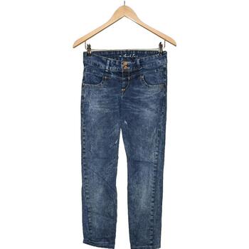 jeans bonobo  jean slim femme  38 - t2 - m bleu 