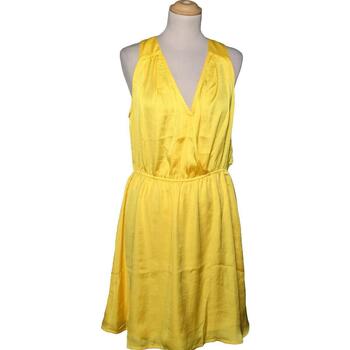 robe courte bcbgmaxazria  robe courte  38 - t2 - m jaune 