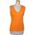 Vêtements Femme SPACE SUIT JACKET débardeur  40 - T3 - L Orange Orange