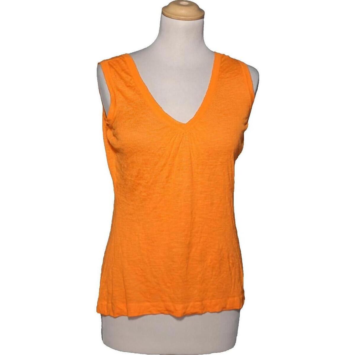 Vêtements Femme Débardeurs / T-shirts Bogota sans manche Pierre Cardin débardeur  40 - T3 - L Orange Orange