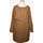 Vêtements Femme Robes courtes Cos robe courte  36 - T1 - S Marron Marron