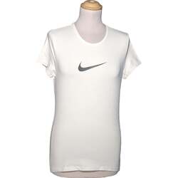 Vêtements Femme T-shirts & Polos Nike top manches courtes  40 - T3 - L Blanc Blanc