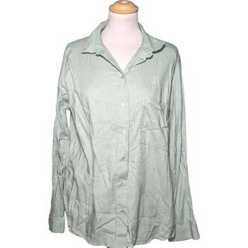 chemise h&m  chemise  38 - t2 - m vert 