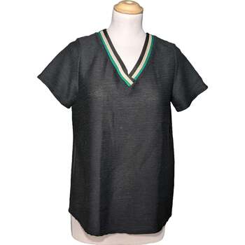 Vêtements Femme T-shirts & Polos Camaieu top manches courtes  38 - T2 - M Noir Noir