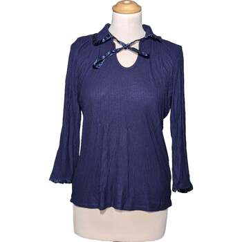 Vêtements Femme T-shirts & Polos Naf Naf top manches longues  38 - T2 - M Bleu Bleu