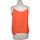 Vêtements Femme Débardeurs / T-shirts sans manche H&M débardeur  38 - T2 - M Orange Orange
