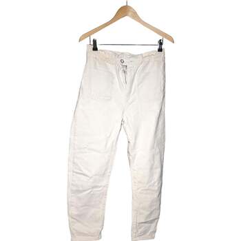 Vêtements Femme Pantalons Zara pantalon slim femme  34 - T0 - XS Blanc Blanc