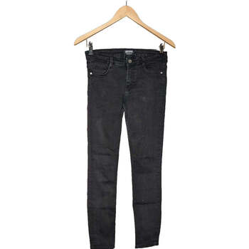 jeans zara  jean slim femme  36 - t1 - s gris 