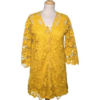 robe courte zara  robe courte  38 - t2 - m jaune 