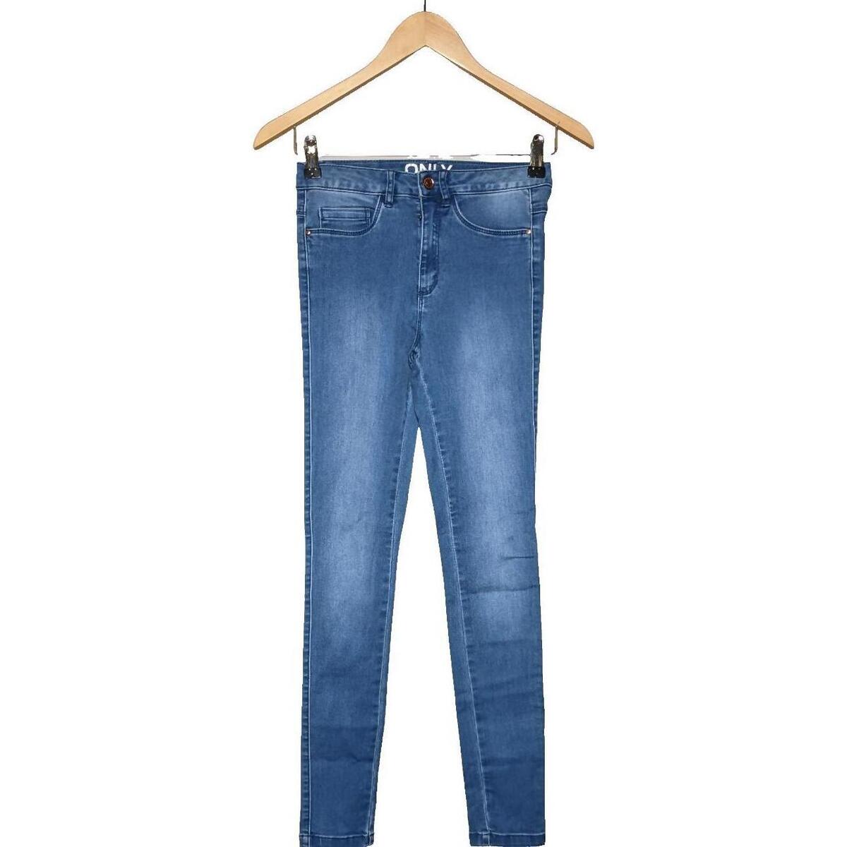 Vêtements Femme Jeans Only jean slim femme  34 - T0 - XS Bleu Bleu