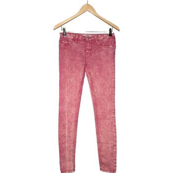 Vêtements Femme Pantalons Zara pantalon slim femme  34 - T0 - XS Rose Rose