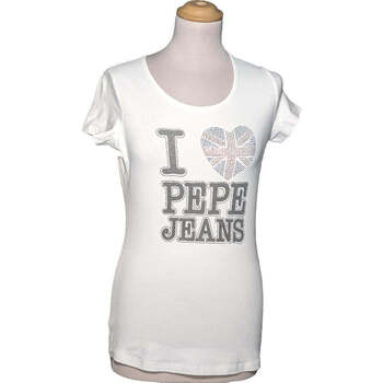 Vêtements Femme buy true decadence ruffle trim front cut out dress Pepe jeans 36 - T1 - S Blanc