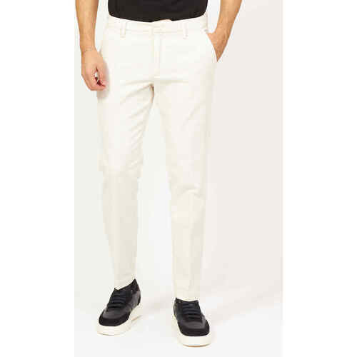 Vêtements Homme Pantalons Sette/Mezzo Pantalon millerighe homme Settemezzo Blanc