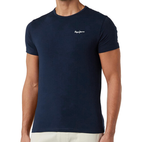 Vêtements Homme T-shirts manches courtes Pepe jeans PMU20009 Bleu