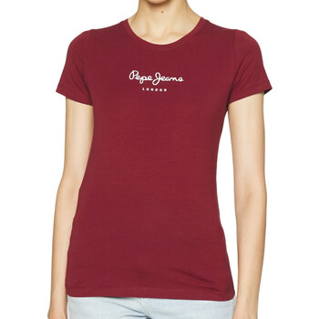 Vêtements Femme T-shirts manches courtes Pepe jeans PL505202 Rouge