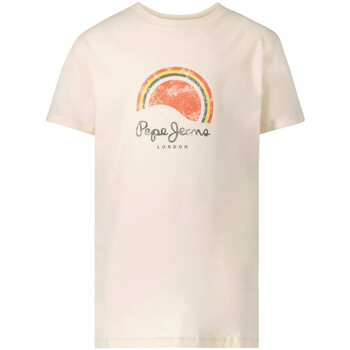 Vêtements Fille T-shirts manches courtes Pepe jeans PB503500 Blanc