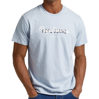 Vêtements Homme T-shirts manches courtes Pepe jeans Roman PM509103 Bleu