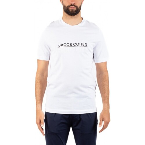 Vêtements Homme Paniers / boites et corbeilles Jacob Cohen T-SHIRT HOMME Blanc