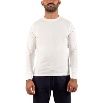 Vêtements Homme T-shirts manches longues K-Way PULL HOMME  K - WAY Blanc