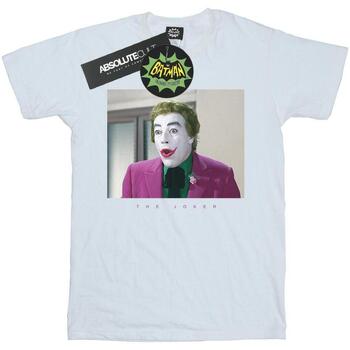 Vêtements Homme T-shirts manches longues Dc Comics Batman TV Series Joker Photograph Blanc