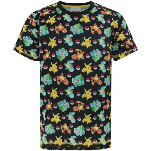 Vêtements Garçon T-shirts manches longues Pokemon  Noir