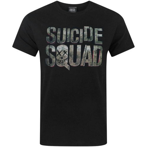 Vêtements Homme T-shirts manches longues Suicide Squad  Noir