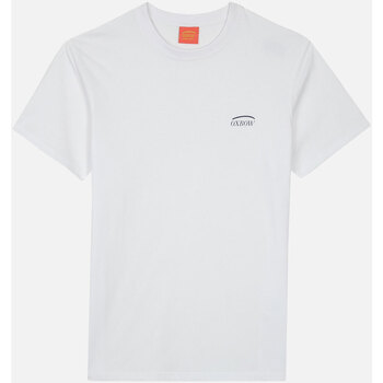 Vêtements Homme Polos manches courtes Oxbow Tee shirt uni logo imprimé poitrine TERONI Blanc