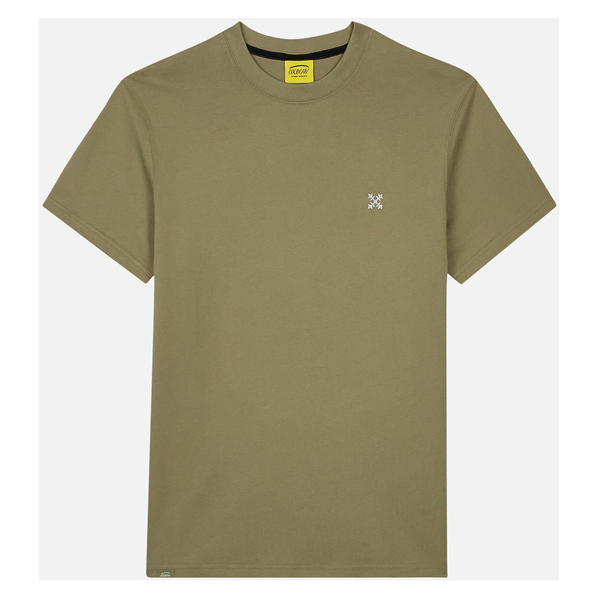 Vêtements Homme T-shirts manches courtes Oxbow Tee shirt uni 4flo brodé poitrine TEBAZ Vert