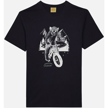 Vêtements Homme Soia & Kyo Oxbow Tee shirt manches courtes graphique TAUBAL Bleu