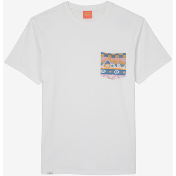 Vêtements Homme zenith t-shirt in multi print Oxbow Tee shirt manches courtes poche poitrine TATUPA Blanc