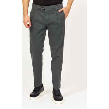 Vêtements Homme Pantalons Sette/Mezzo Pantalon homme Settemezzo à plis Gris