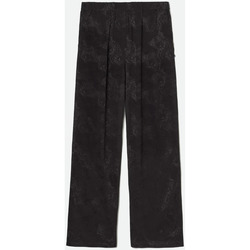 Vêtements Femme Pantalons Le Temps des Cerises Pantalon clemati en jacquard noir Noir