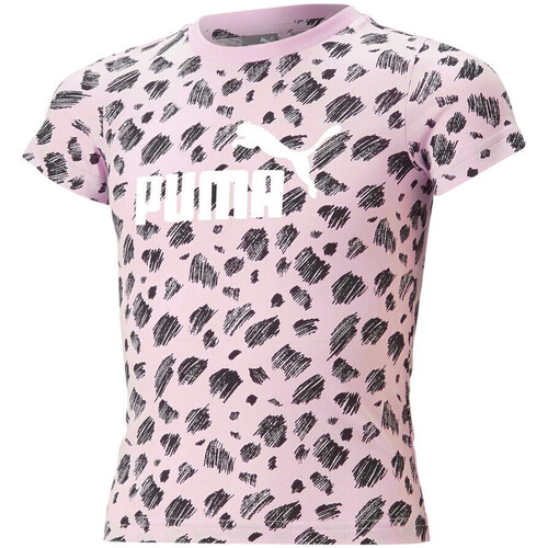 Vêtements Fille T-shirts manches courtes Puma 674235-62 Rose