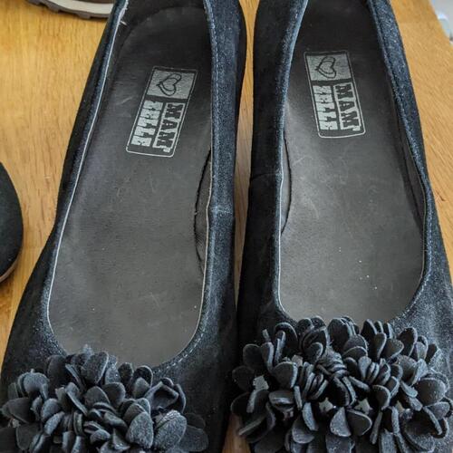 Chaussures Femme Ballerines / babies Mam'Zelle Ballerines noires compensées Noir