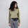 Vêtements Femme T-shirts manches courtes Oxbow Tee-shirt manches longues imprimé TRACT Vert