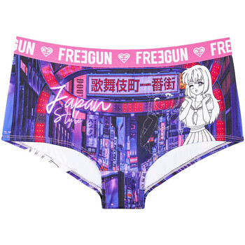 Freegun Lot de 3 shortys fille Japan Style Violet