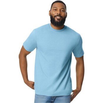 Vêtements T-shirts manches longues Gildan Softstyle Bleu