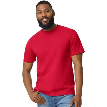 Vêtements T-shirts manches longues Gildan 65000 Rouge