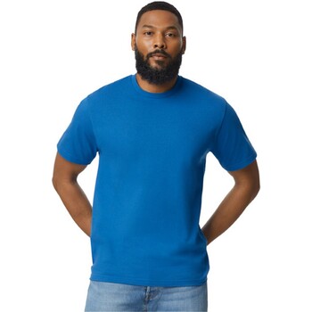 Vêtements T-shirts manches longues Gildan 65000 Bleu