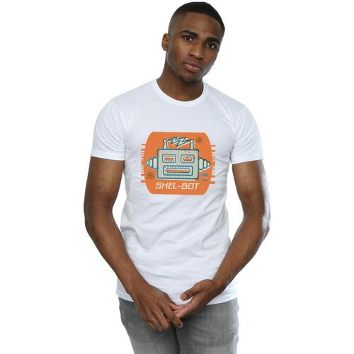 Vêtements Homme T-shirts manches longues The Big Bang Theory Shel-Bot Icon Blanc