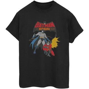 Vêtements Femme T-shirts manches longues Dc Comics Batman And Robin Noir