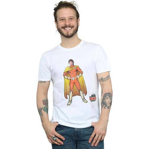 Vêtements Homme T-shirts manches longues The Big Bang Theory Howard Superhero Blanc