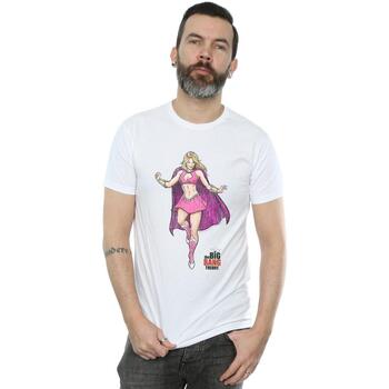 Vêtements Homme T-shirts manches longues The Big Bang Theory Penny Superhero Blanc