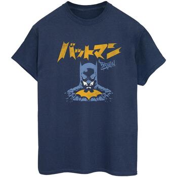 Vêtements Femme T-shirts manches longues Dc Comics Batman Japanese Stare Bleu