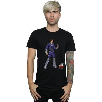 Vêtements Homme T-shirts manches longues The Big Bang Theory Raj Superhero Noir