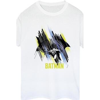 Vêtements Femme T-shirts manches longues Dc Comics Batman Flying Batman Blanc