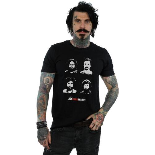 Vêtements Homme T-shirts manches longues The Big Bang Theory Expedition Beards Noir
