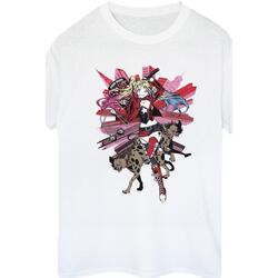 Vêtements Femme T-shirts manches longues Dc Comics Harley Quinn Hyenas Blanc